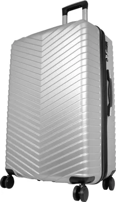 Produktbild von Polycarbonat Großer Reisekoffer Meran 76 cm Silber Dehnfalte