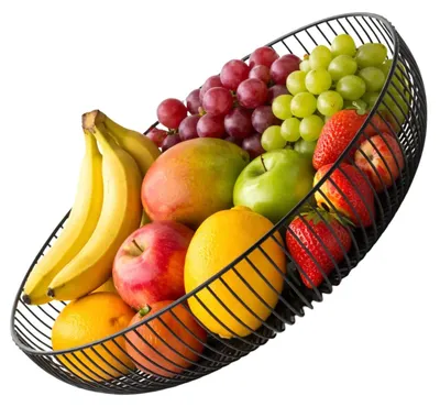 Image de Rangement pour fruits et légumes en métal noir, style scandinave