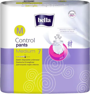 Produktbild von 4x Bella Control Pants 7er Medium Blasenschwäche Inkontinenz Schutz Hose Hygiene