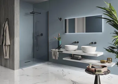 Imagen del producto de CASA39. Gres porcelánico de color sólido, azul, 60x120 cm. Colección Atelier de Casalgrande Padana