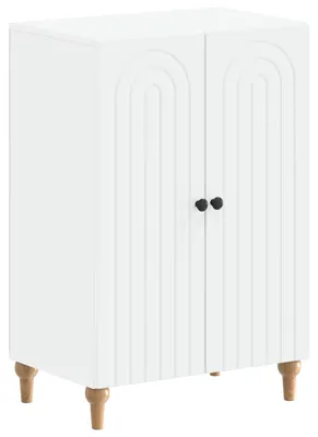 Image de vidaXL Armoire à chaussures ALKMAAR, 59,5 x 39,5 x 90 cm, panneau de fibres de bois, blanc