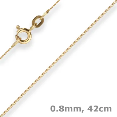 0-8mm-Panzerkette-aus-333-Gelbgold-42cm
