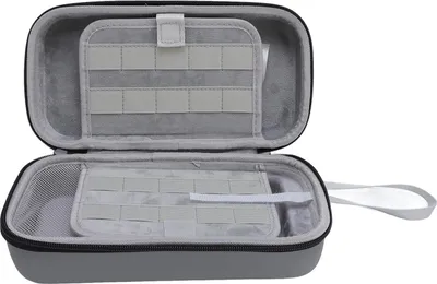 Immagine prodotto di Custodia per console di gioco con 20 slot per schede, antiurto, leggera, portatile, custodia da viaggio rigida per Switch, grigio