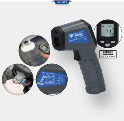 Zdjęcie produktu dla BRILLIANT TOOLS Termometr na podczerwień -50° do 500° - BT521030