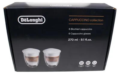 Produktbild von De’Longhi DLKC301, Durchscheinend, Rund, 6 Stück(e), 190 ml, 254 mm, 365 mm