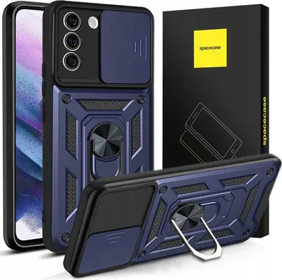 Image de SPACECASE Étui blindé Camring pour Galaxy S21 FE Bleu