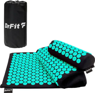 Zdjęcie produktu dla DrFit Mata długa do akupresury + poduszka miętowe igły