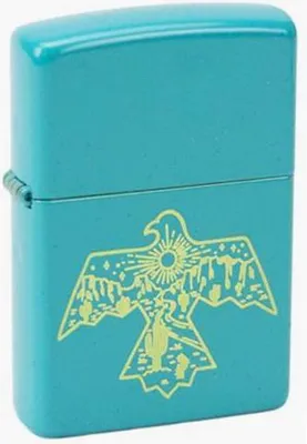 Obrázok produktu pre Benzínový zapaľovač Zippo Thunderbird tyrkysový 48522, nenaplnený