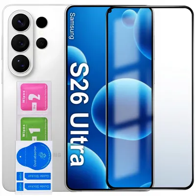 Immagine prodotto di Vetro temperato per Samsung S26 Ultra – Vetro protettivo 5D a schermo intero