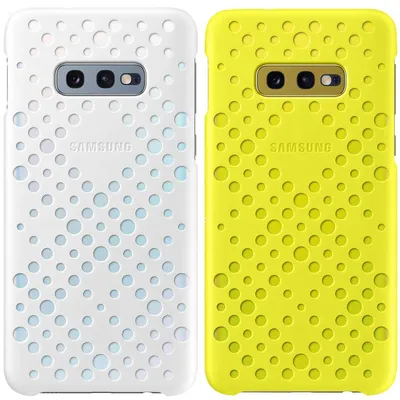 Immagine prodotto di Samsung, confezione da 2 custodie per Galaxy S10e con motivo a fori strutturati, nero