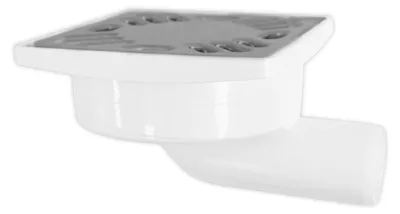 Produktbild von Bodenablauf waagerecht 103x103, DN40, polierter Edelstahl