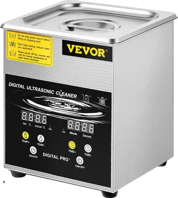 Image de Nettoyeur à ultrasons, fréquence ultrasonique de 40kHz, acier inoxydable durable, 2L