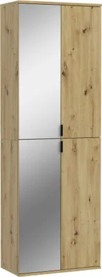 Produktbild von Garderobenschrank Set Projekt X - Artisan Eiche / Spiegelglas