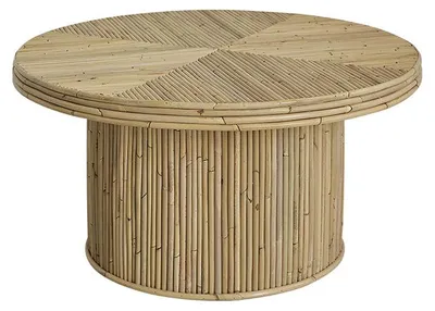 Produktbild von Couchtisch Rattanrohr Ø80 cm rund modern