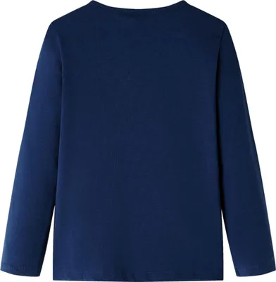Produktbild von vidaXL Kinder-Langarmshirt Marineblau 116