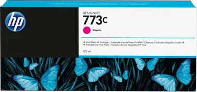 Produktbild von HP 773C Magenta DesignJet Tintenpatrone, 775 ml, HP DesignJet Z6600 Produktionsdruckerserie; HP DesignJet Z6800 Foto-Produktionsdruckerserie, Thermal Inkjet, Magenta, Business, Unternehmen, Singapur, 53,3 mm