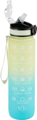 Produktbild von Flasche mit integriertem silikonstrohhalm 1l - 5 five simply smart