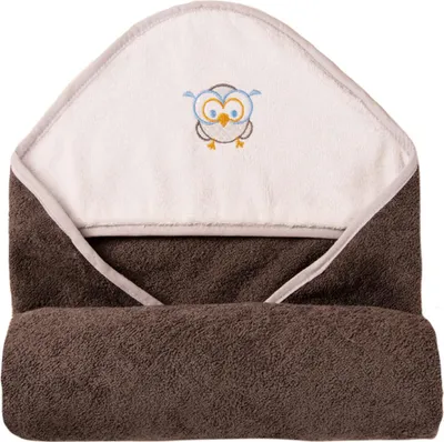 Produktbild von Baby Bademantel 100x100 MAXI dunkelbraun Teddybär