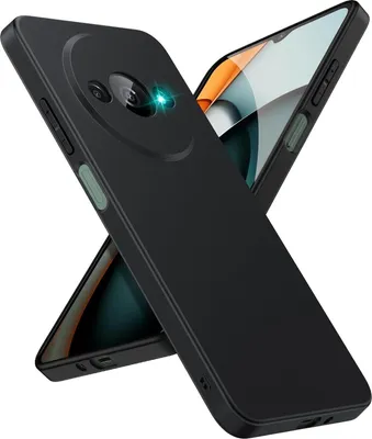 Produktbild von Silikon Hülle für Xiaomi Redmi A3 Schutzhülle Matt Schwarz Backcover Handy Case