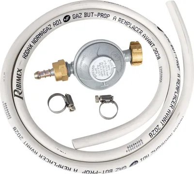 Image de Kit de gaz butane Détendeur + tuyau flexible