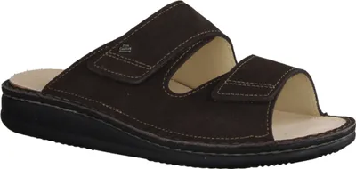 Produktbild von Finn Comfort Riad Herren Pantolette, Leder, Dunkelbraun, bequem, Wechselfußbett - Marken Finn Comfort, Braun, leder (nubukvienna)