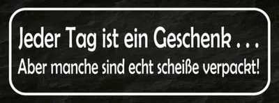Produktbild von vianmo Holzschild 10x27 cm jeder Tag ist ein Geschenk aber Spruch Zitat