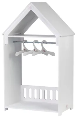 Produktbild von Asi Holz Puppenschrank weiß - Puppenmöbel Little Así Zubehör