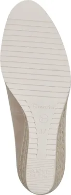 Produktbild von Tamaris Damen Pumps Leder Keilabsatz Bastoptik 1-22303-42, Größe:40 EU, Farbe:Beige
