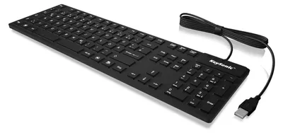 Produktbild von KeySonic KSK-8030 IN (CH) Industrietastatur, USB, wasserdicht IP 68, schwarz