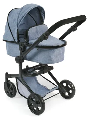 Image de Bayer Chic 2000 Poussette de poupée combinée "MIKA" - Couleur : Jeans blue ; 595 50