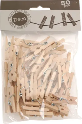 Produktbild von Mini Holzklammern - Modell: klein (2,5cm) - 50 Stück