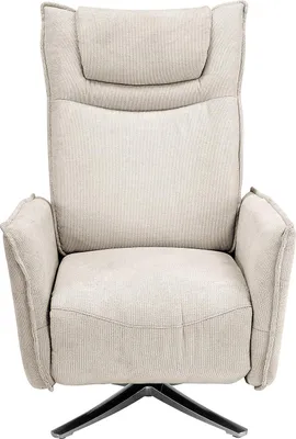 Produktbild von home24 Relaxsessel - Microfaser / Metall - Hellgrau / Schwarz