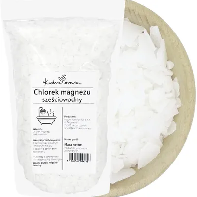 Produktbild von Magnesiumchlorid Hexahydrat 1 kg Magnesium Salz Badesalz Fußbad Badekristalle