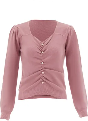 Image de Pull en maille pour femme MALUBA - Rose, XS/S