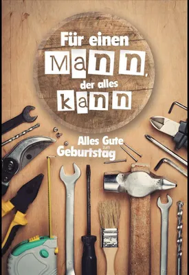 Produktbild von Geburtstag - Glückwunschkarte im Format 11,5 x 17 cm mit Umschlag