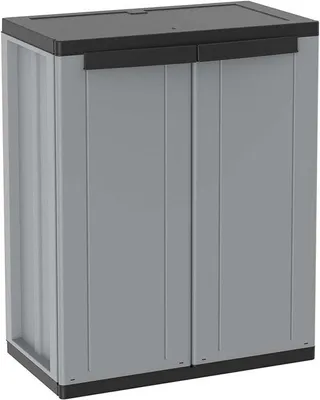 Image de Armoire à 2 portes (intérieur/extérieur) 68 x 37,5 x 85 cm, étagère coulissante