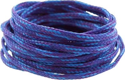 Produktbild von 3m Polyesterschnur 4mm mehrfarbig PES Kordel Polyesterkordel Flechtschnur , Farbe:blau/hellblau/lila