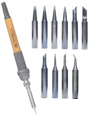 Obrázek produktu pro Rosfix Sada 10 Pájecích Hrotů 900M (I, B, K, 1.2D, 1.6D, 2.4D, 3.2D, 2C, 3C, IS) | Průměr 6 mm | Délka 26 mm | Pro WEP YIHUA 936 853D 878D