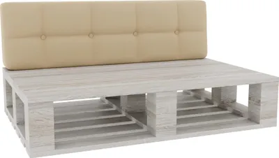 Obrázok produktu pre Vankúše na palety, vankúšiky na palety sedák operadlo prešívané PFG (operadlo 120x60, krémová)