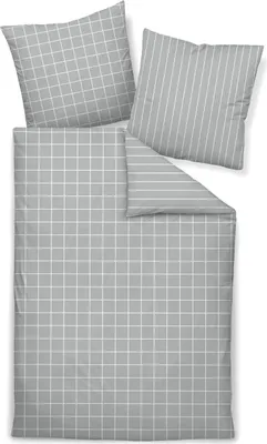 Produktbild von Janine Mako-Satin Kissenhülle Kiss.  80x80 1 teilig  modernclassic 39025-28-610 platin