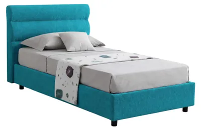 Produktbild von Brendola - Einzelbett, Blau, Inkl. Matratze Italy