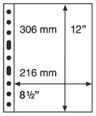 Produktbild von Grande Kunststoffhüllen mit einer Einteilung, glasklar, 5er Pack