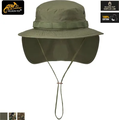 Zdjęcie produktu dla Helikon-Tex BOONIE HAT - PolyBawełna Ripstop - dostępna w kilku wersjach, rozmiar:M, kolor:Olive Green