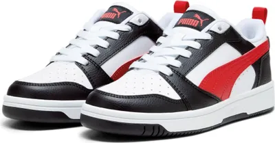 Produktbild von Puma Rebound V6 Lo Jr White-For All Time Red-Black Größe EU 38,5