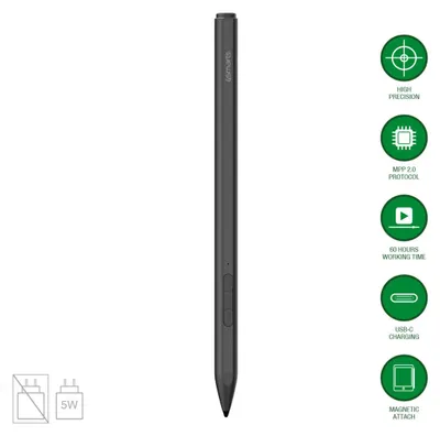 Produktbild von 4smarts Aktiver Eingabestift MPP für Surface, schwarz