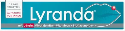 Produktbild von Lyranda Kautabletten bei Lippenherpes, 15 St. Tabletten