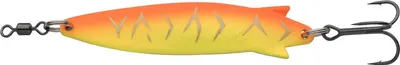 Produktbild von Abu Garcia Toby Spoon - Blinker, Farbe:Red Hot Tiger, Länge / Gewicht / Hakengröße / Lauftiefe:11.5cm / 60g / Gr. 1/0 / 2m - 4m