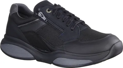 Produktbild von Xsensible SWX14 Schnürer, Herren, Leder/Textil, Black/Blue Bequemschuhe - Herrenschuhe Sneaker / Schnürschuh, Schwarz, leder/textil&nbsp