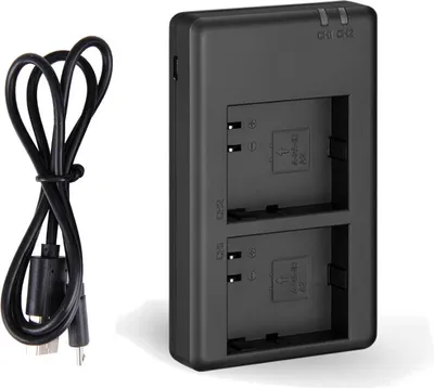 Produktbild von 2-fach Duo Ladegerät für Arlo Pro/Pro 2 Li-Ion Akkus wie 308-10029-01, 308-10047-01 - ersetzt DU-A1 / Ladestation Ladekabel mit Micro-USB Kabel