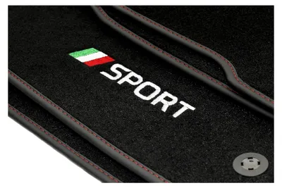 Produktbild von Sport Velour Fußmatten Set für FIAT 500 / 500C / 500e / 595 / 695 (ab 2007) - 4-teilig - Passgenau